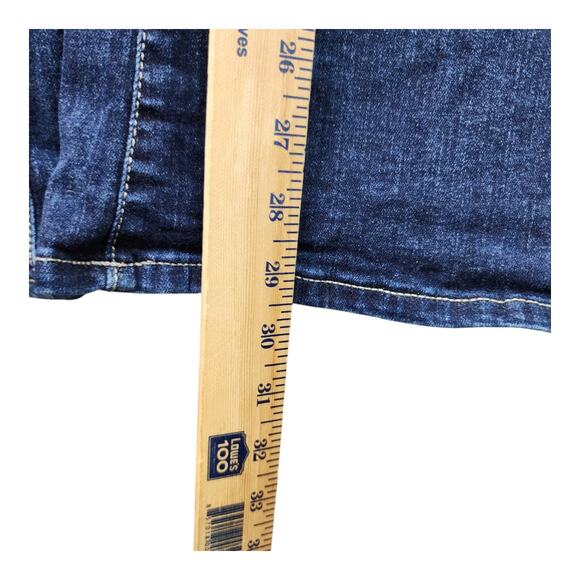 Lucky Brand Stevie Jeans Women 16/33 High Rise Flare Blue Denim Western Cowgirl - Picture 8 of 12
